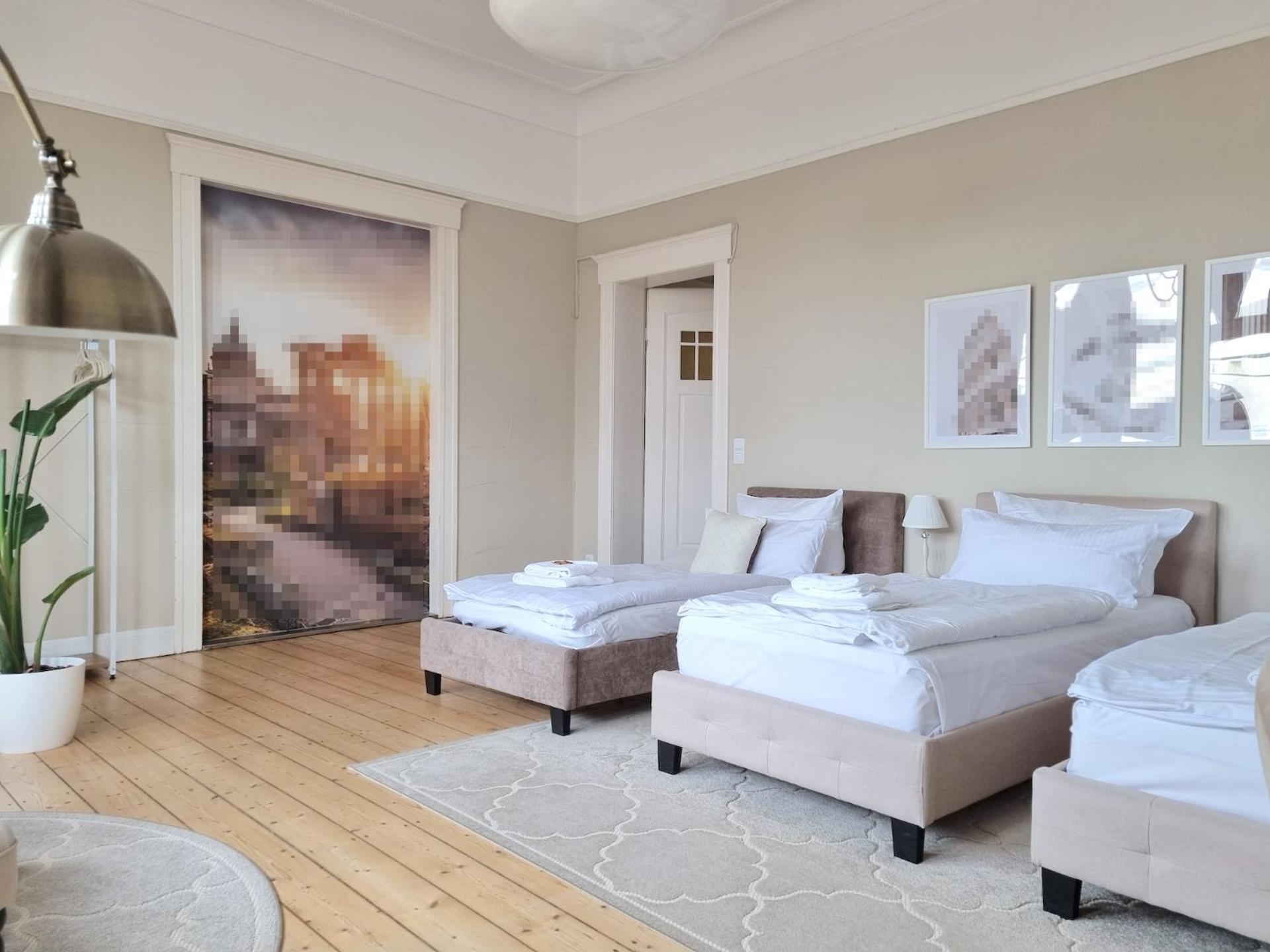Charysma - Jugendstil Trifft Moderne, Schlafzimmer Mit Smart-Tv, Tischfussball, Darts, Parkplatz Hamelin Dış mekan fotoğraf